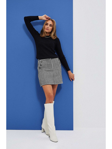 Moodo Черно-бяла пола пепит Moodo