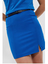 Moodo Синя мини пола с колан Moodo