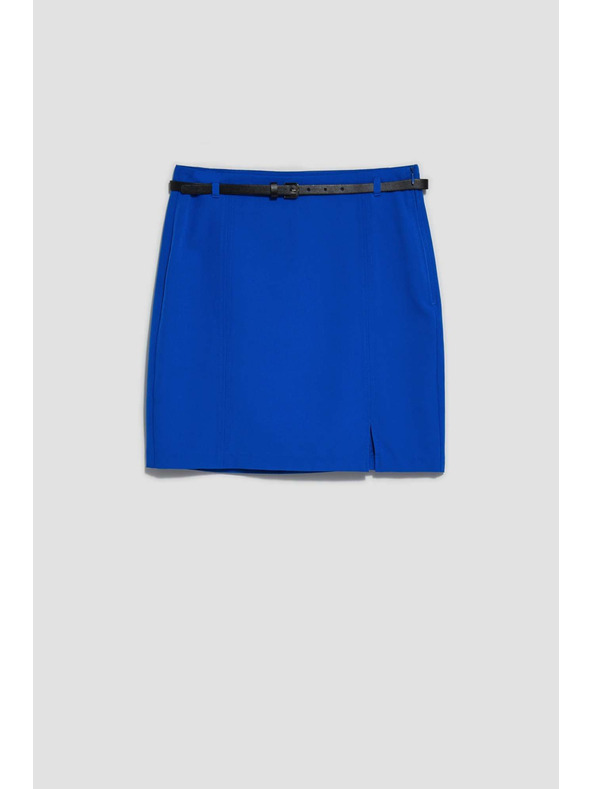 Moodo Синя мини пола с колан Moodo