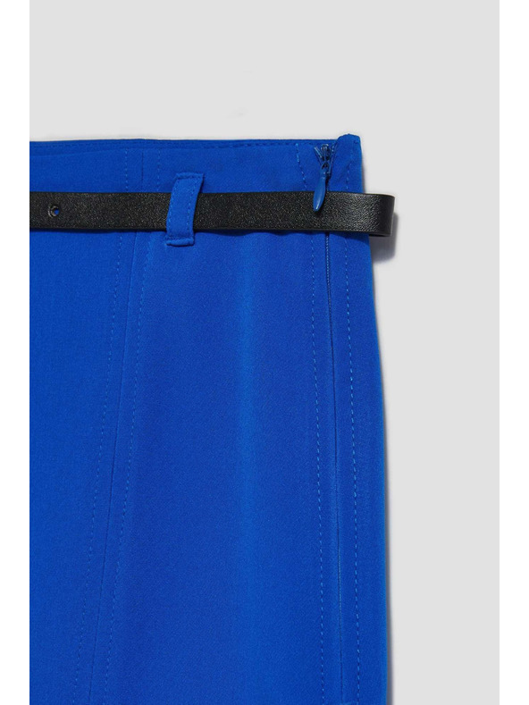 Moodo Синя мини пола с колан Moodo