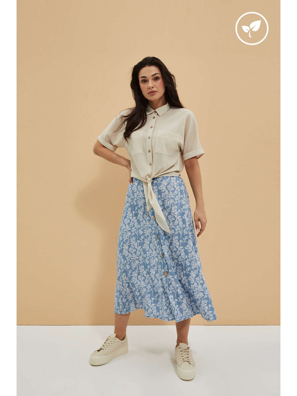 Moodo Лиоцелова пола с цветен принт Moodo