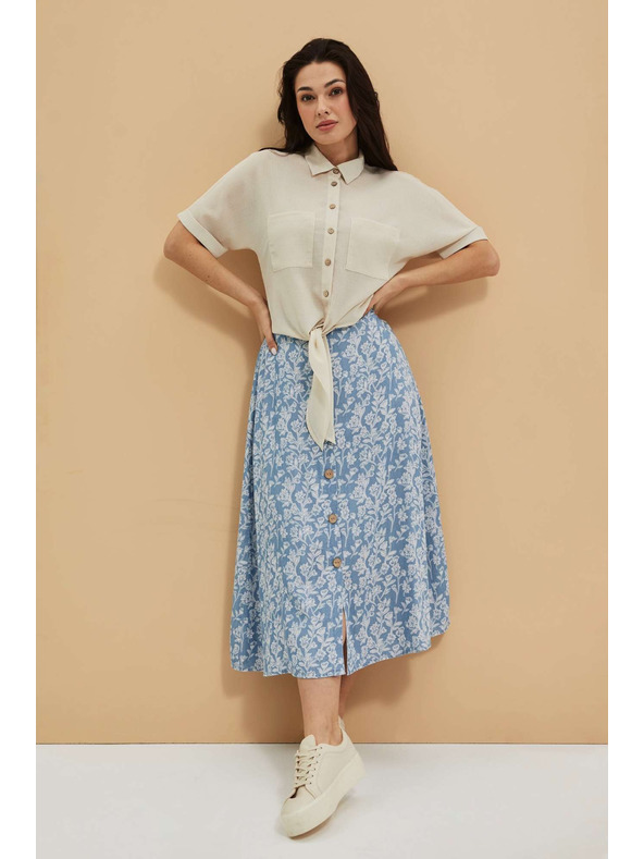 Moodo Лиоцелова пола с цветен принт Moodo