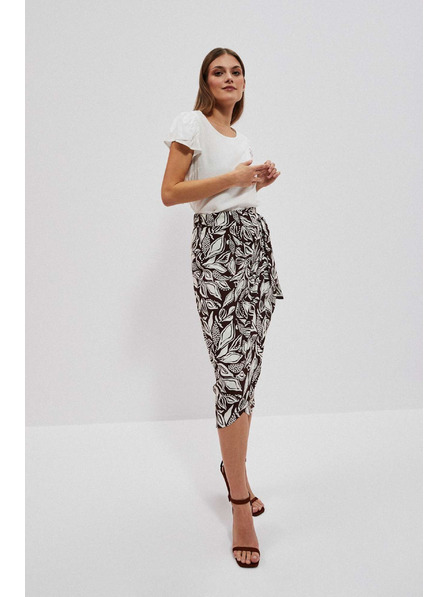 Moodo Щампована пола с връзване в талията Moodo