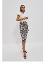 Moodo Щампована пола с връзване в талията Moodo