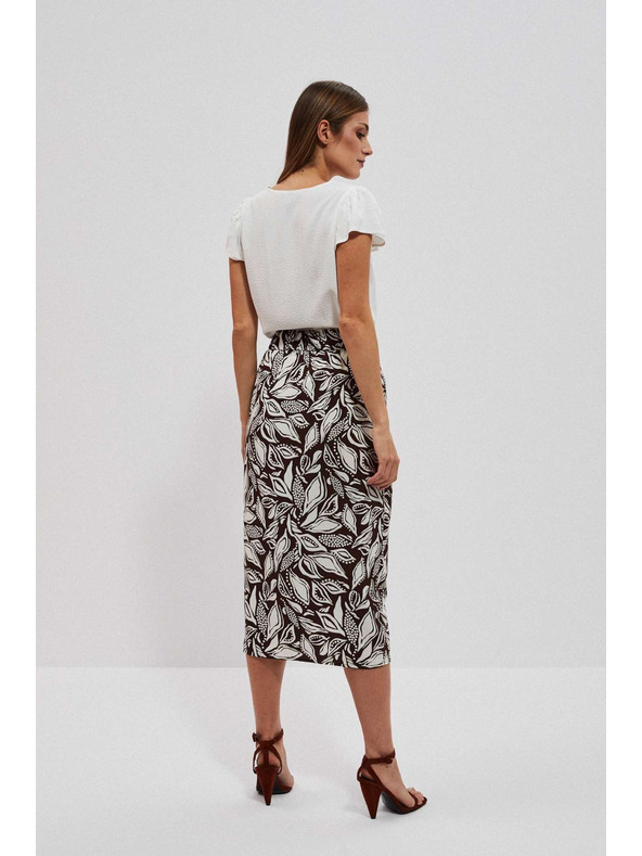 Moodo Щампована пола с връзване в талията Moodo