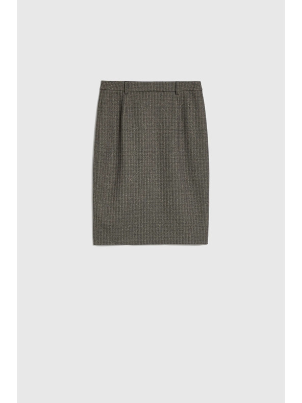 Moodo Моливковидна пола до коляното тъмно бежова Moodo