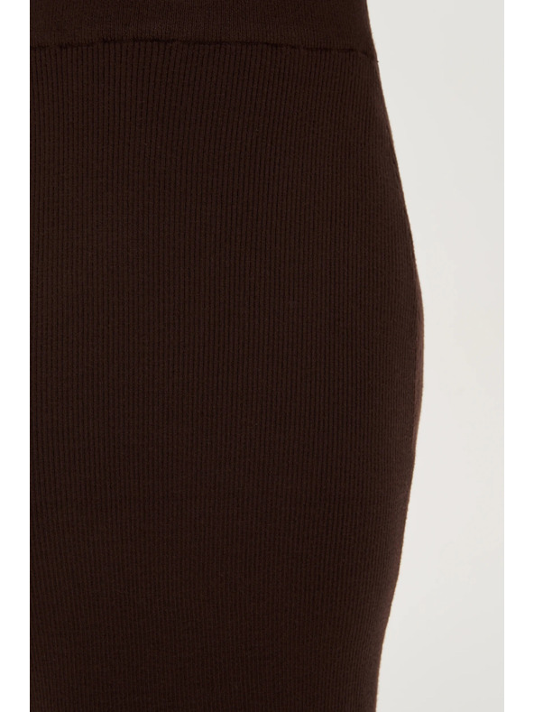 Moodo Плетена кафява пола Moodo