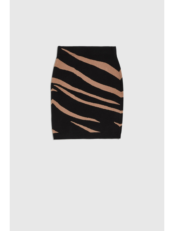 Moodo Черна трикотажна пола Moodo