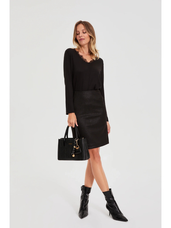 Moodo Моливковидна пола черна Moodo