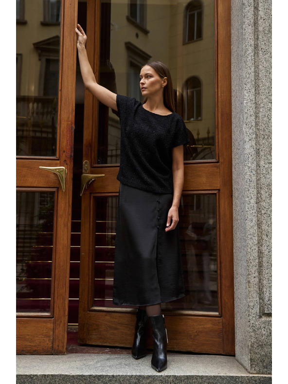 Moodo Миди пола черна Moodo