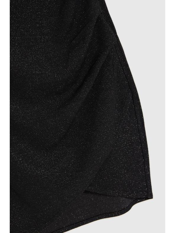 Moodo Черна набрана пола Moodo