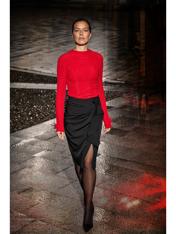 Moodo Черна пола с воланти Moodo