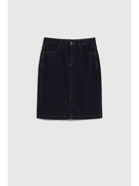 Moodo Дънкова пола тъмно синя Moodo