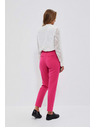 Moodo Розови цигарени панталони с колан Moodo