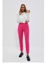 Moodo Розови цигарени панталони с колан Moodo
