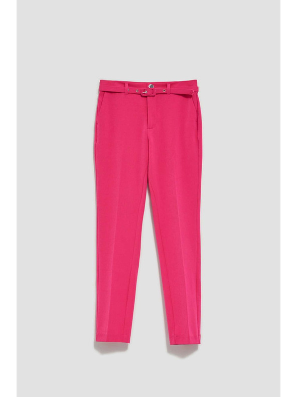 Moodo Розови цигарени панталони с колан Moodo