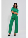 Moodo Зелени панталони с широки крачоли Moodo
