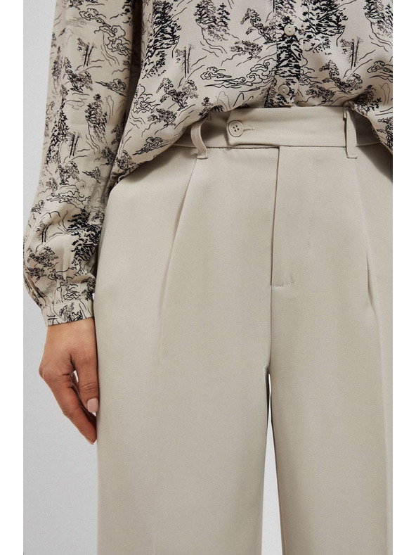 Moodo Пясъчни панталони с широки крачоли Moodo