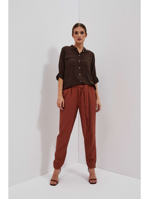 Moodo Вискозни панталони с права крачол Moodo