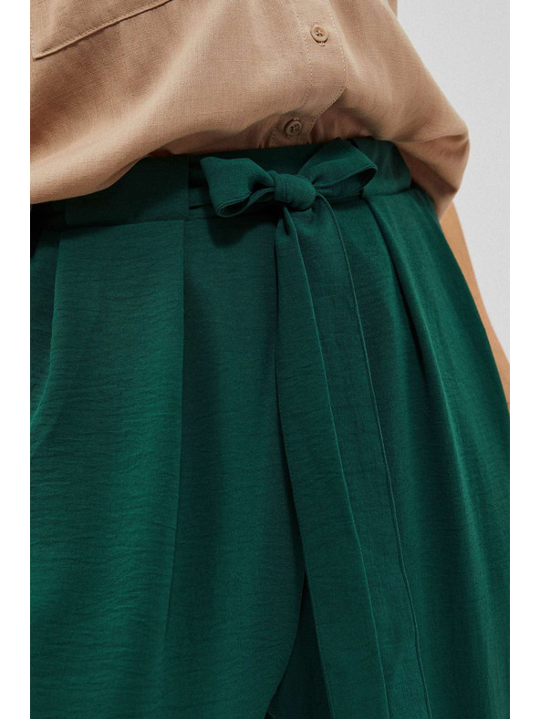 Moodo Малахитови панталони с широки крачоли Moodo