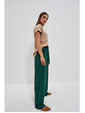 Moodo Малахитови панталони с широки крачоли Moodo