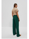 Moodo Малахитови панталони с широки крачоли Moodo
