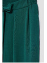 Moodo Малахитови панталони с широки крачоли Moodo