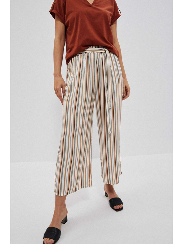 Moodo Перлени раирани панталонки-пола Moodo