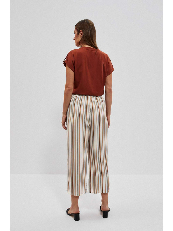 Moodo Перлени раирани панталонки-пола Moodo