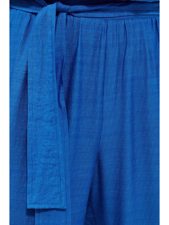 Moodo Лазурни панталони с широки крачоли Moodo