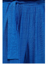 Moodo Лазурни панталони с широки крачоли Moodo