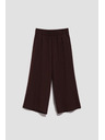 Moodo Тъмнокафяви панталонки-пола с ластик в талията Moodo