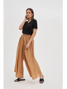 Moodo Вискозни панталони с широки крачоли в бежово Moodo