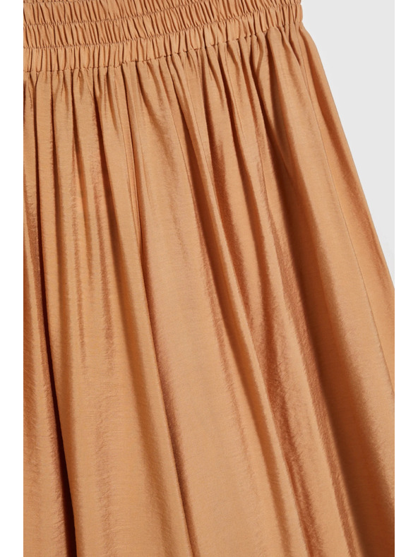 Moodo Вискозни панталони с широки крачоли в бежово Moodo