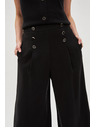 Moodo Черни панталонки-пола с копчета Moodo