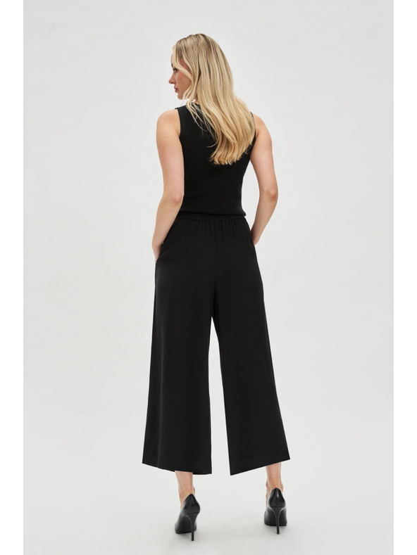 Moodo Черни панталонки-пола с копчета Moodo