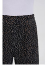 Moodo Черни панталони с леопардов десен Moodo