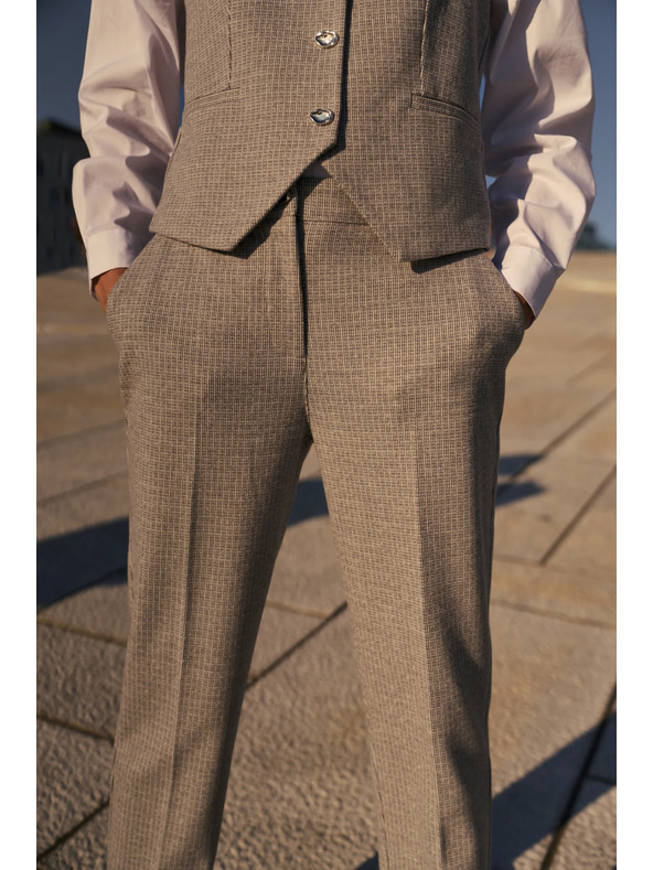 Moodo Сиви панталони с текстура Moodo