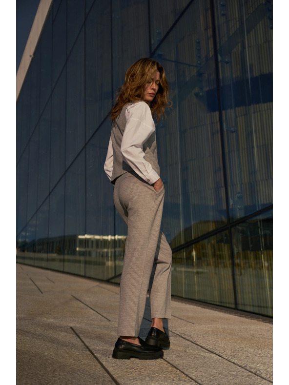 Moodo Сиви панталони с текстура Moodo