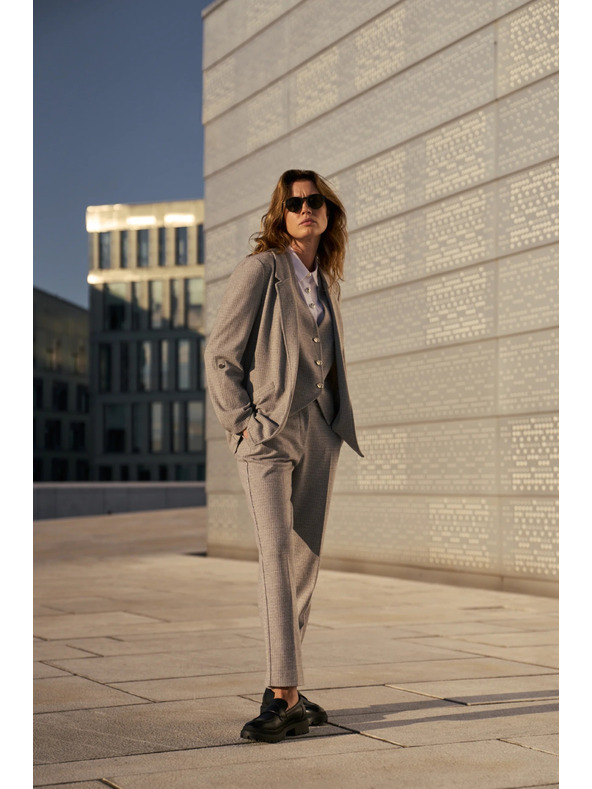 Moodo Сиви панталони с текстура Moodo