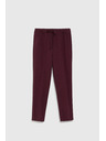 Moodo Бордо панталони с текстура и прави крачоли Moodo