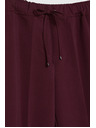 Moodo Бордо панталони с текстура и прави крачоли Moodo