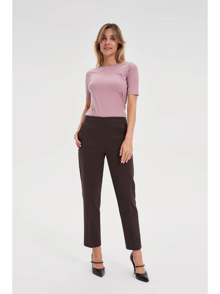 Moodo Кафяви цигарени панталони Moodo