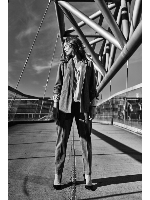 Moodo Сиви цигарени панталони Moodo