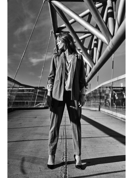 Moodo Сиви цигарени панталони Moodo