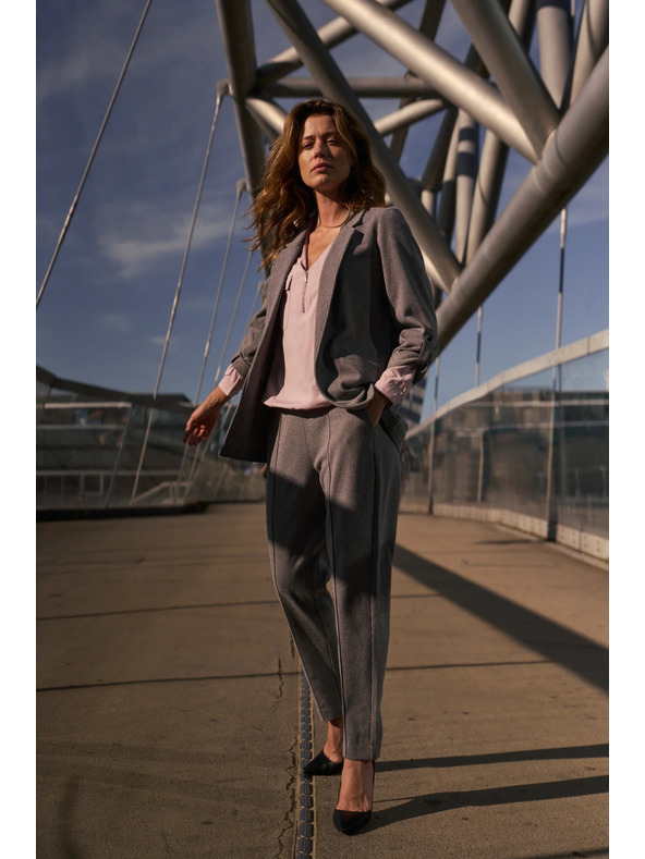 Moodo Сиви цигарени панталони Moodo