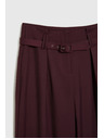 Moodo Бордо панталони със структура и колан Moodo