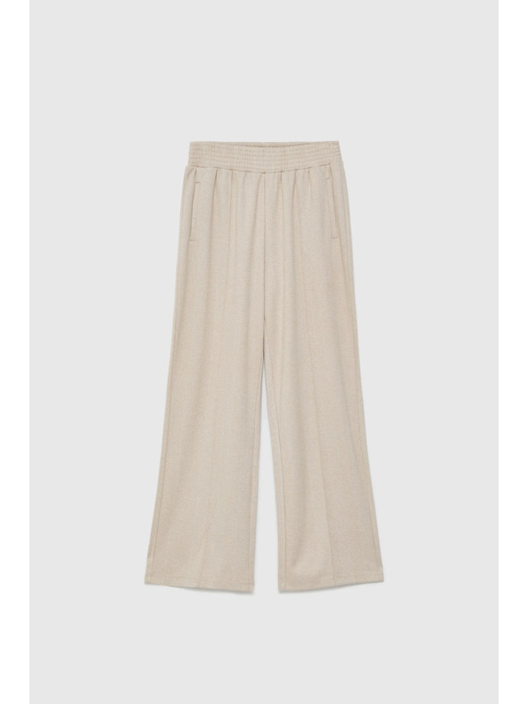 Moodo Бежови широки панталони Moodo
