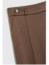Moodo Кафяви панталони с широки крачоли Moodo