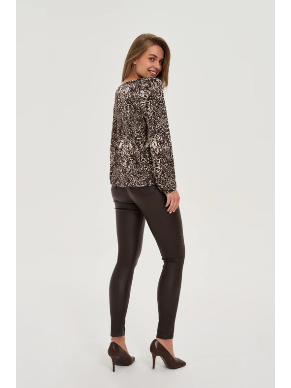 Moodo Вакс панталони кафяви Moodo